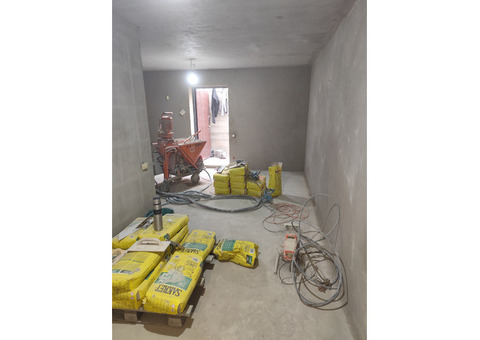 Machine plaster