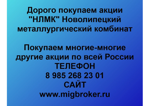 Покупка акций НЛМК Продать акции в любом городе России